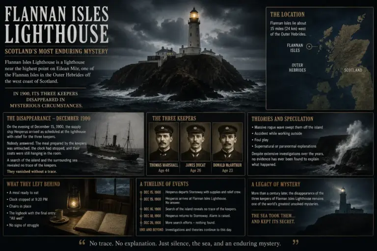 The real story behind Flannan Isles Lighthouse.