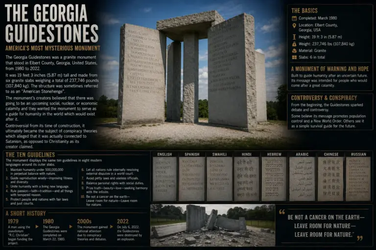 The facts behind Georgia Guidestones.