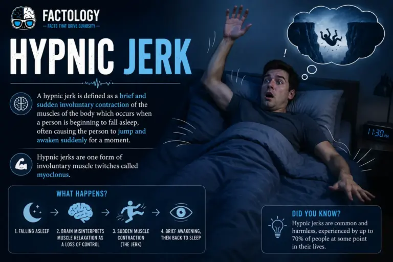 Hypnic jerk is stranger than it sounds.