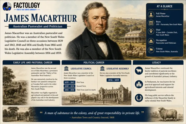 James Macarthur is stranger than it sounds.