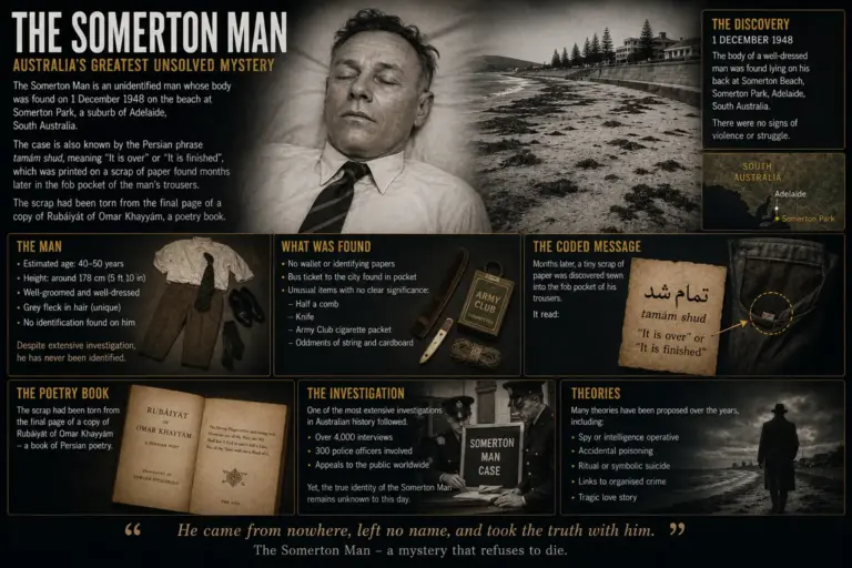 The facts behind Somerton Man.