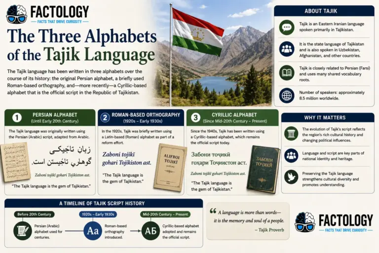 Tajik alphabet is stranger than it sounds.