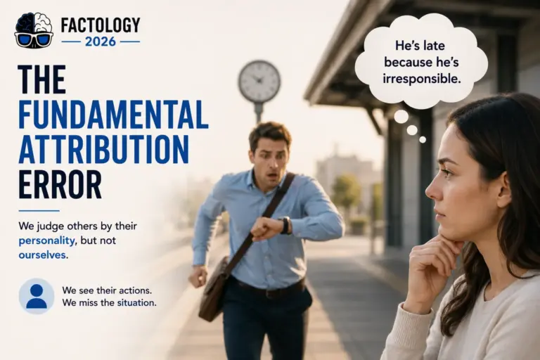 The facts behind Fundamental attribution error.