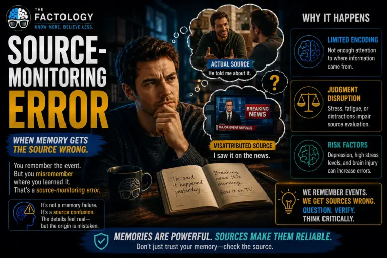 The facts behind Source-monitoring error.