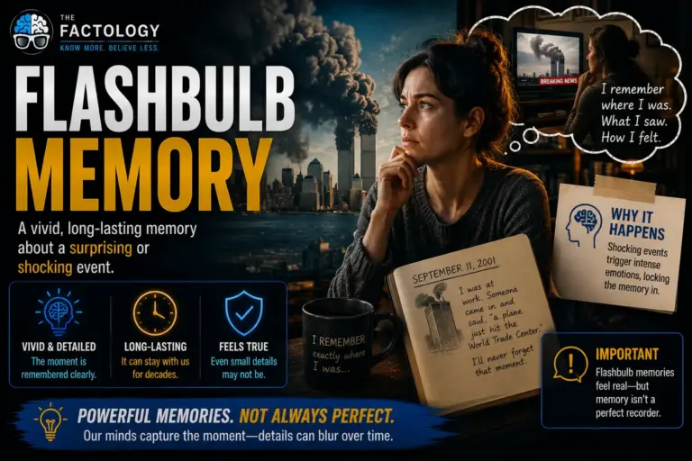 The simple version of Flashbulb memory.