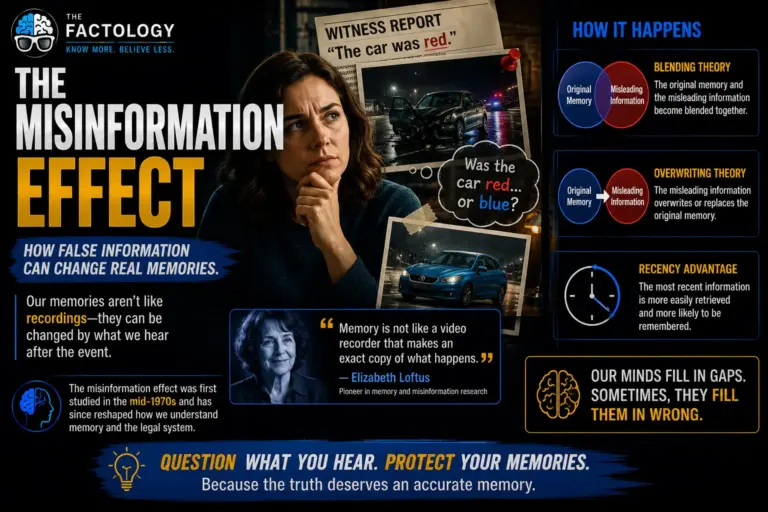 The simple version of Misinformation effect.