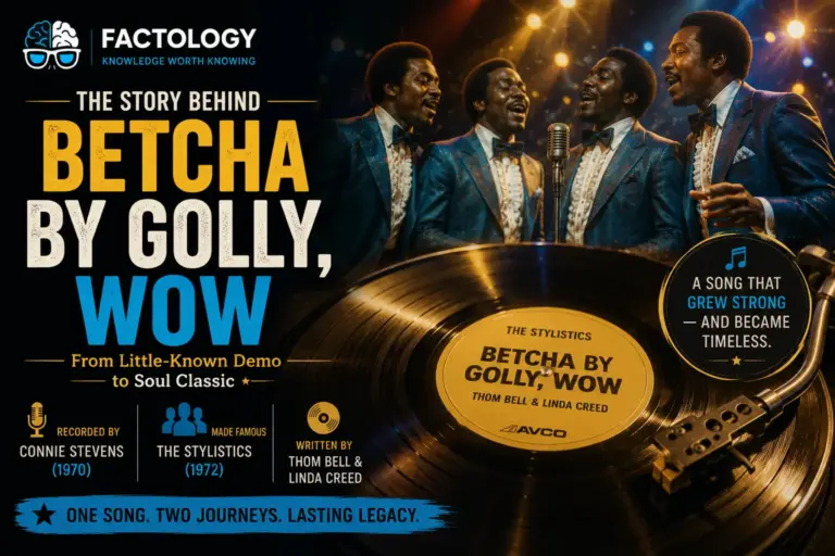 The sourced background on Betcha by Golly, Wow.