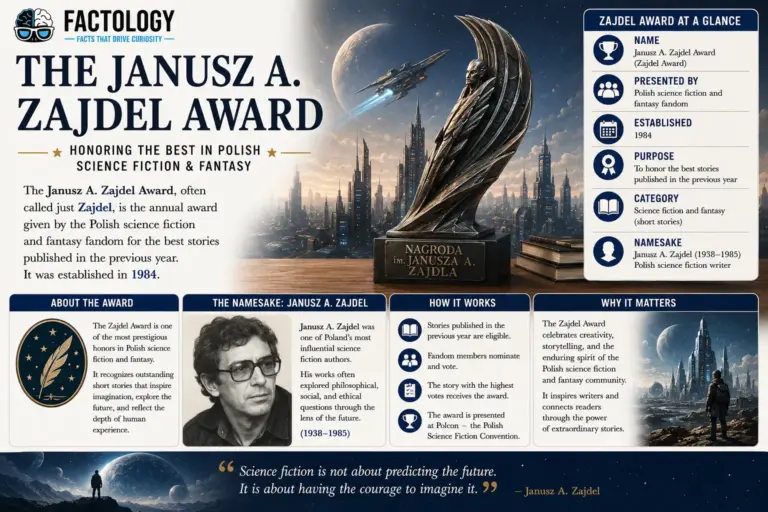 The sourced background on Janusz A. Zajdel Award.
