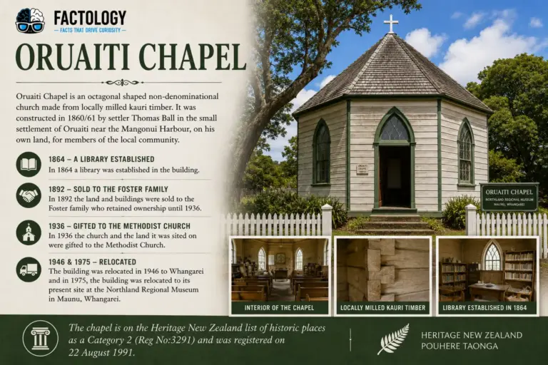 The sourced background on Oruaiti Chapel.