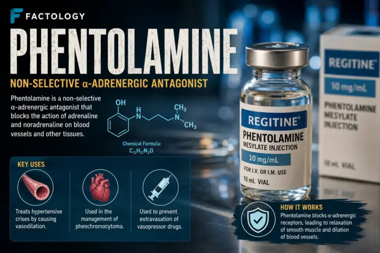 The sourced background on Phentolamine.