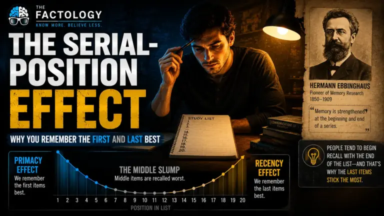 What people get wrong about Serial-position effect.