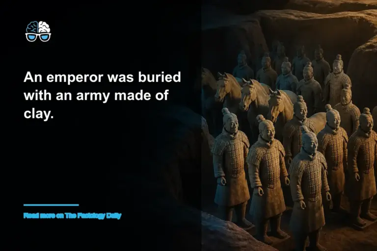 An emperor was buried with an army made of clay.