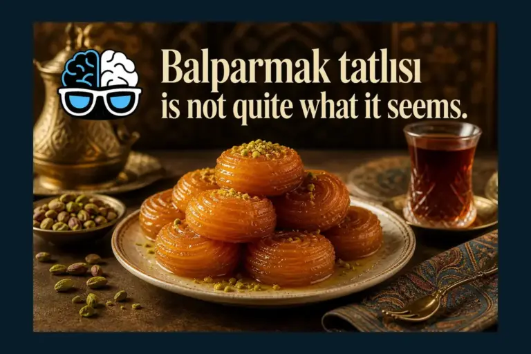 Balparmak tatlısı is not quite what it seems.