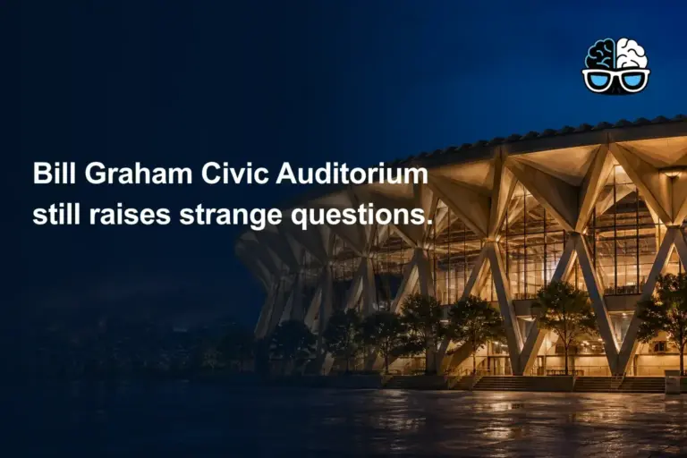 Bill Graham Civic Auditorium still raises strange questions.