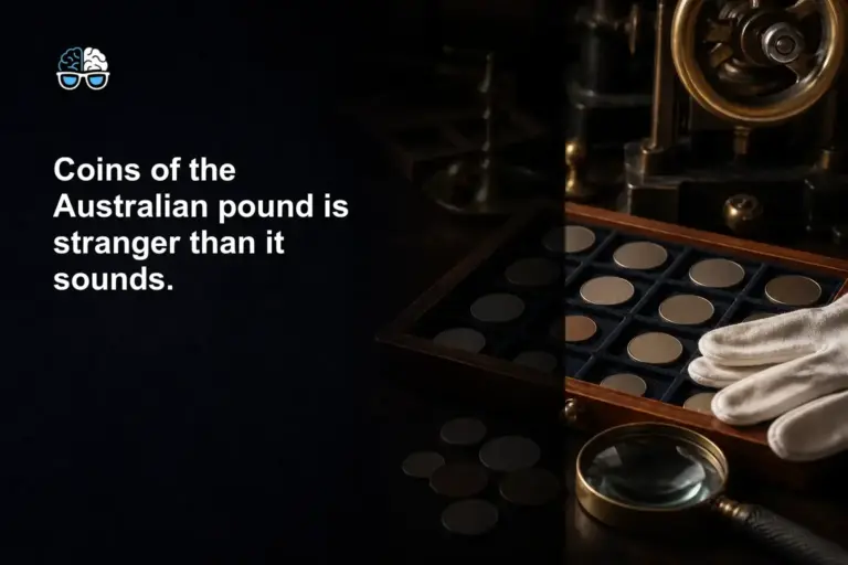 Coins of the Australian pound is stranger than it sounds.