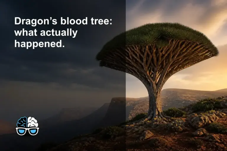 Dragon’s blood tree: what actually happened.