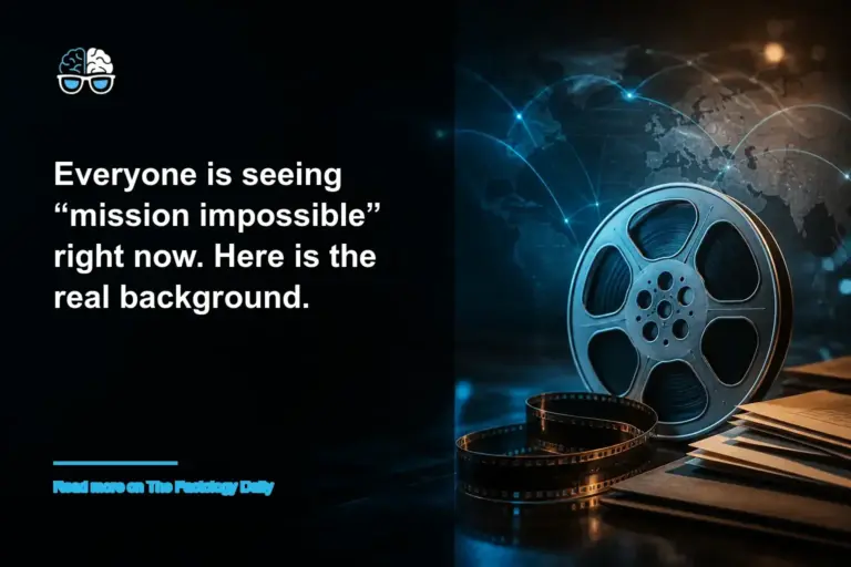 Everyone is seeing “mission impossible” right now. Here is the real background.