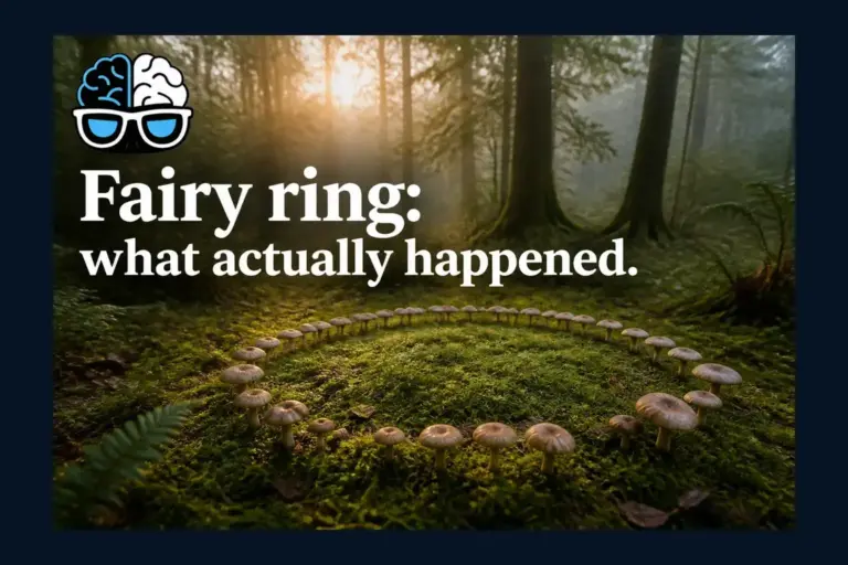 Fairy ring: what actually happened.