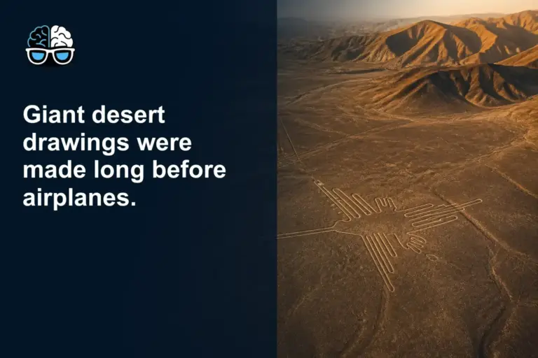 Giant desert drawings were made long before airplanes.