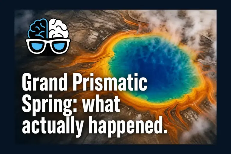 Grand Prismatic Spring: what actually happened.