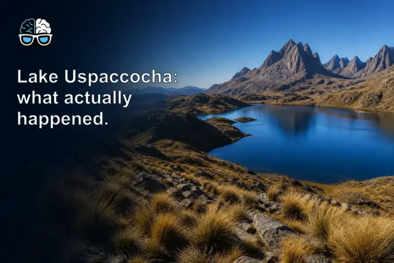 Lake Uspaccocha: what actually happened.