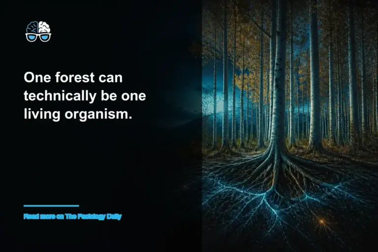 One forest can technically be one living organism.