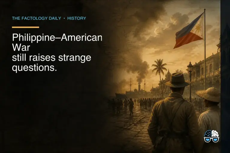 Philippine–American War still raises strange questions.