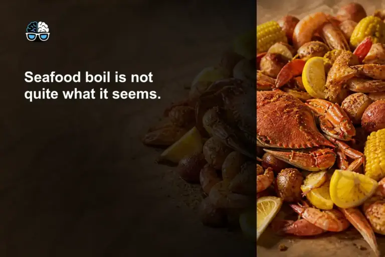 Seafood boil is not quite what it seems.