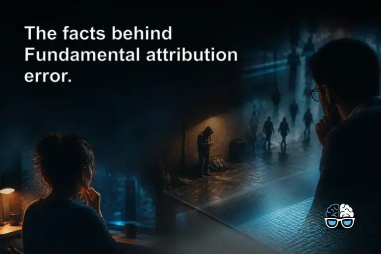 The facts behind Fundamental attribution error.