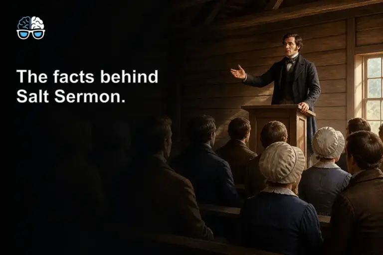 The facts behind Salt Sermon.