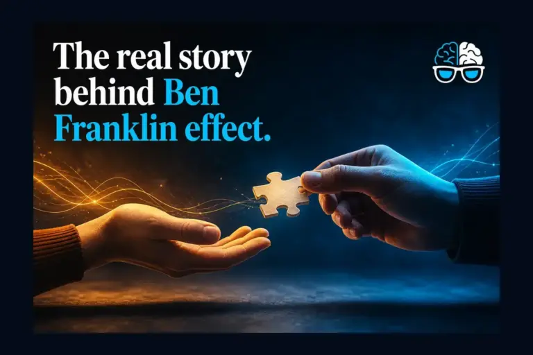 The real story behind Ben Franklin effect.