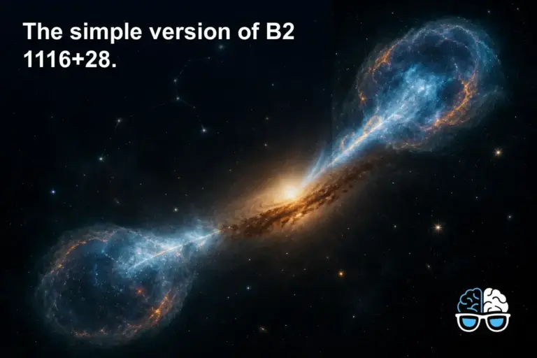 The simple version of B2 1116+28.