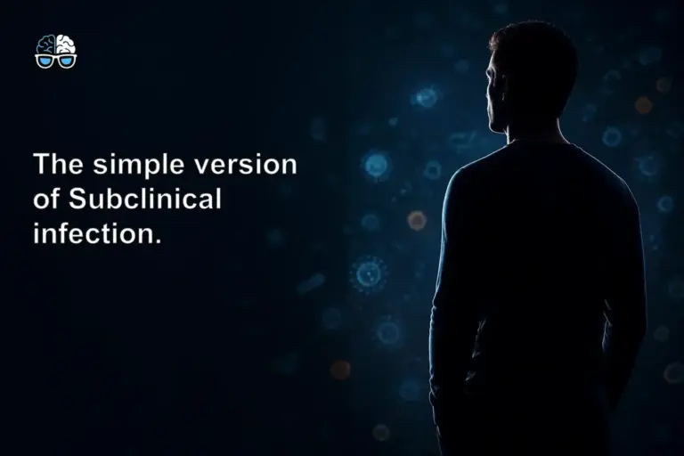 The simple version of Subclinical infection.