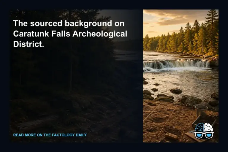The sourced background on Caratunk Falls Archeological District.