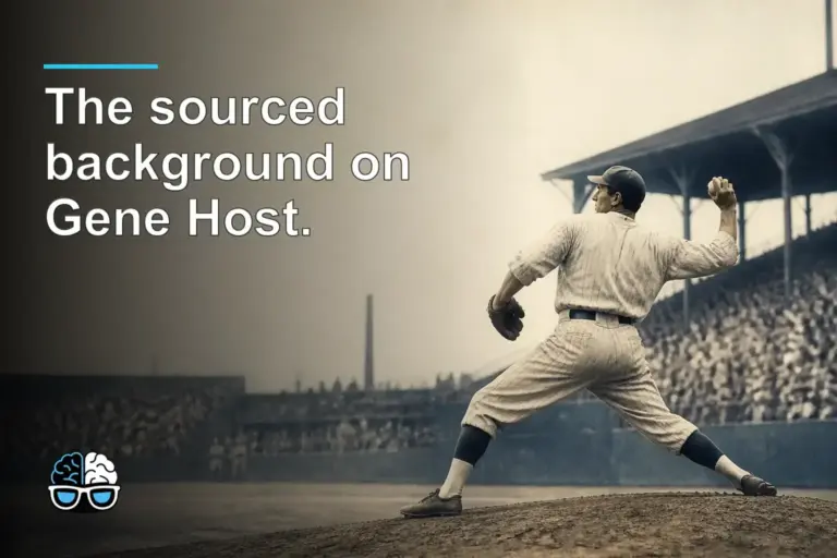 The sourced background on Gene Host.