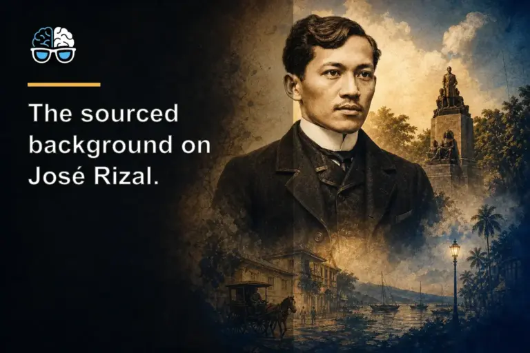 The sourced background on José Rizal.