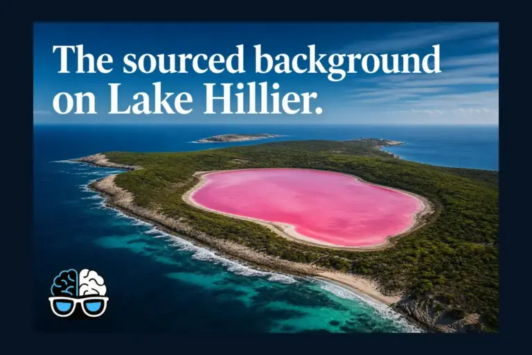 The sourced background on Lake Hillier.
