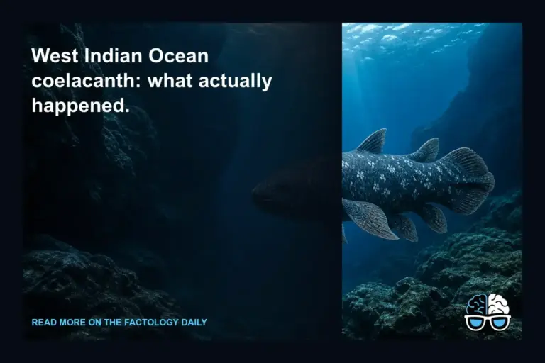 West Indian Ocean coelacanth: what actually happened.
