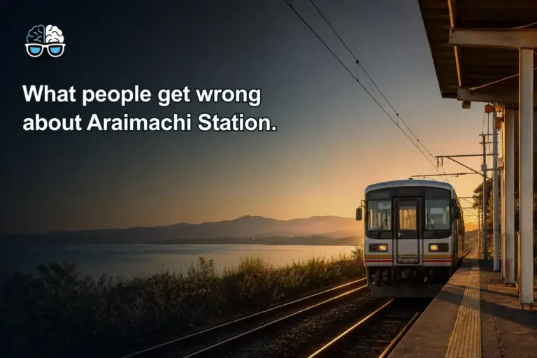 What people get wrong about Araimachi Station.