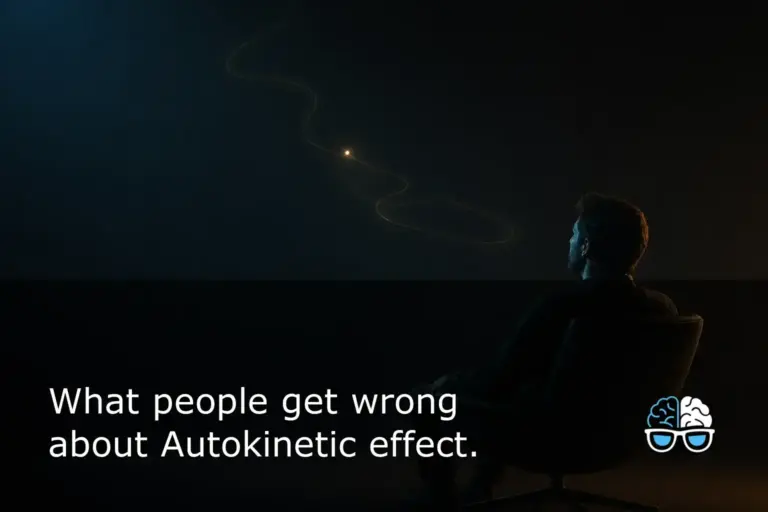 What people get wrong about Autokinetic effect.
