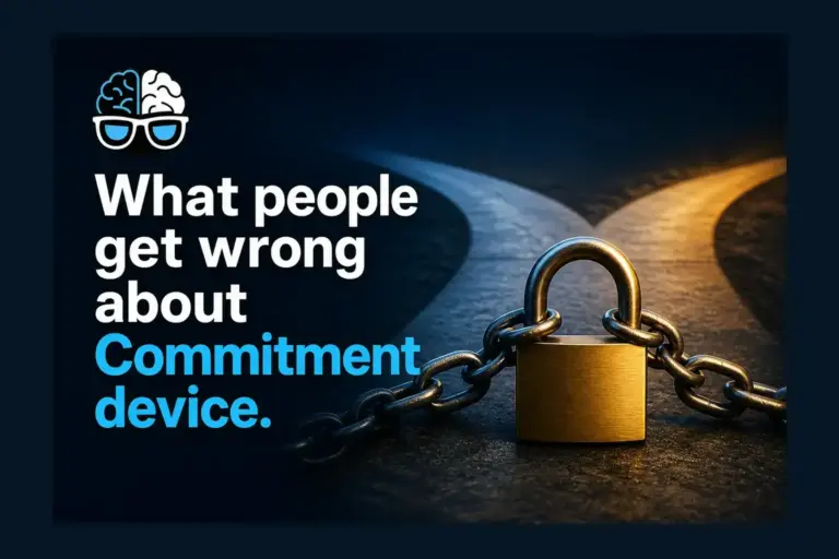 What people get wrong about Commitment device.
