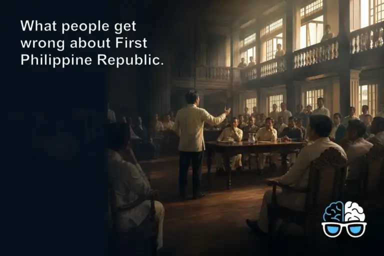 What people get wrong about First Philippine Republic.