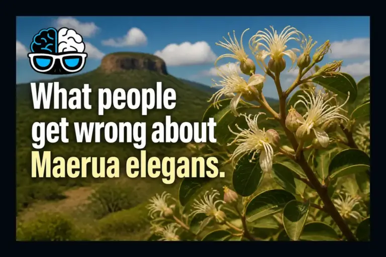 What people get wrong about Maerua elegans.