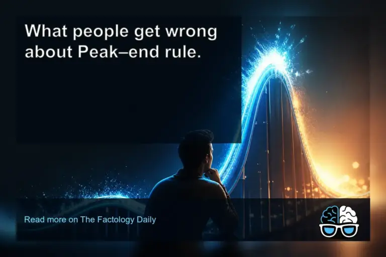 What people get wrong about Peak–end rule.