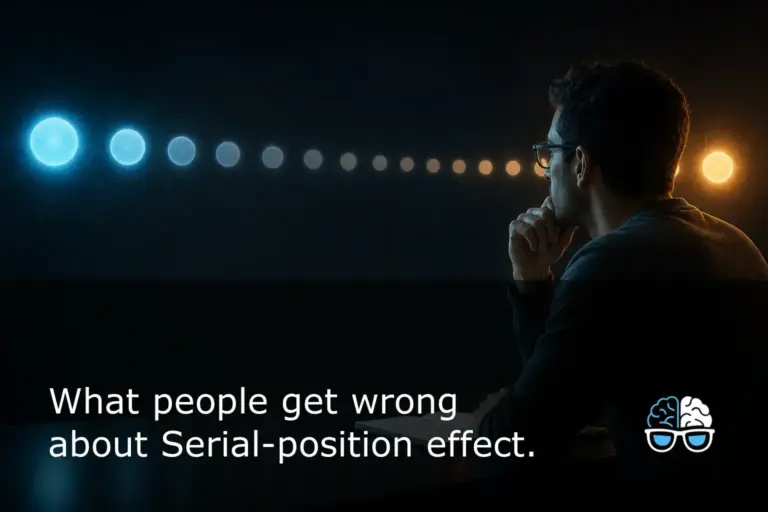 What people get wrong about Serial-position effect.