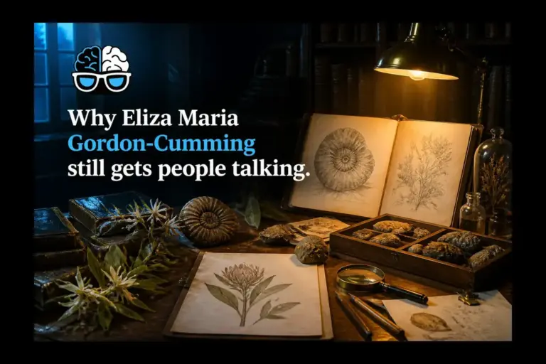 Why Eliza Maria Gordon-Cumming still gets people talking.