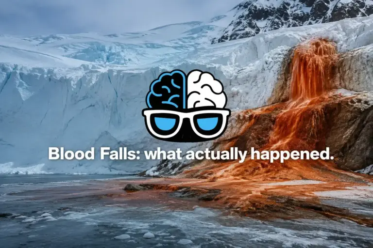 Blood Falls: what actually happened.