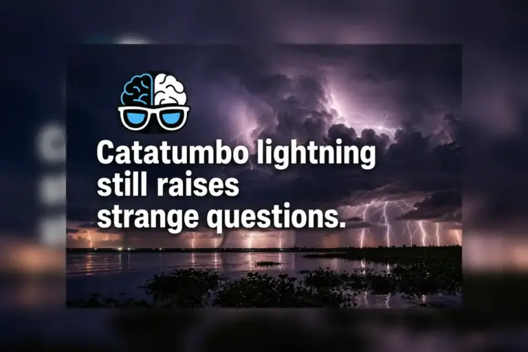 Catatumbo lightning still raises strange questions.