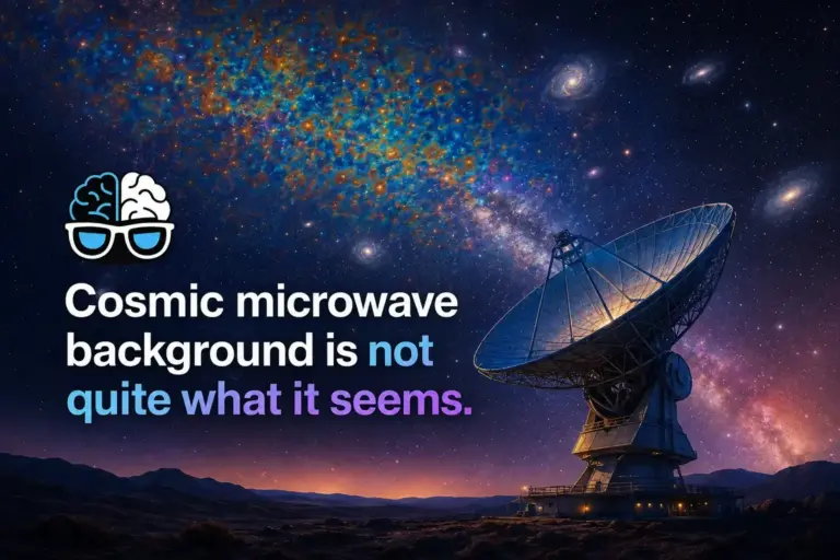 Cosmic microwave background is not quite what it seems.