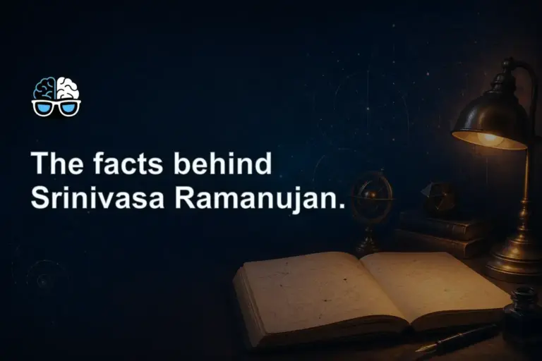 The facts behind Srinivasa Ramanujan.